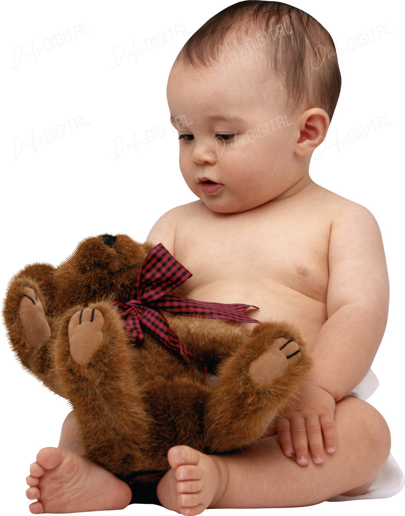 Baby with Teddy Bear