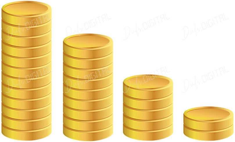 Stacked Gold Coins