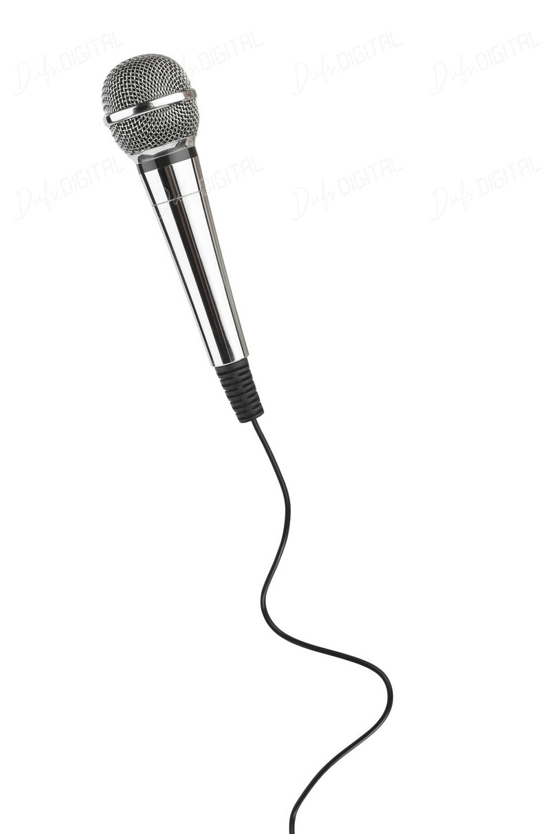 Microphone on White Background