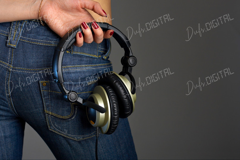 Woman with Headphones