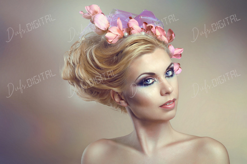 Elegant Floral Hairstyle