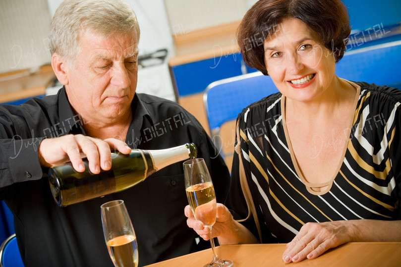 Celebrating with Champagne