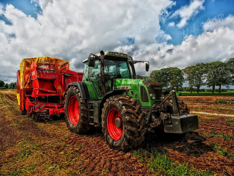 Tractor in Field