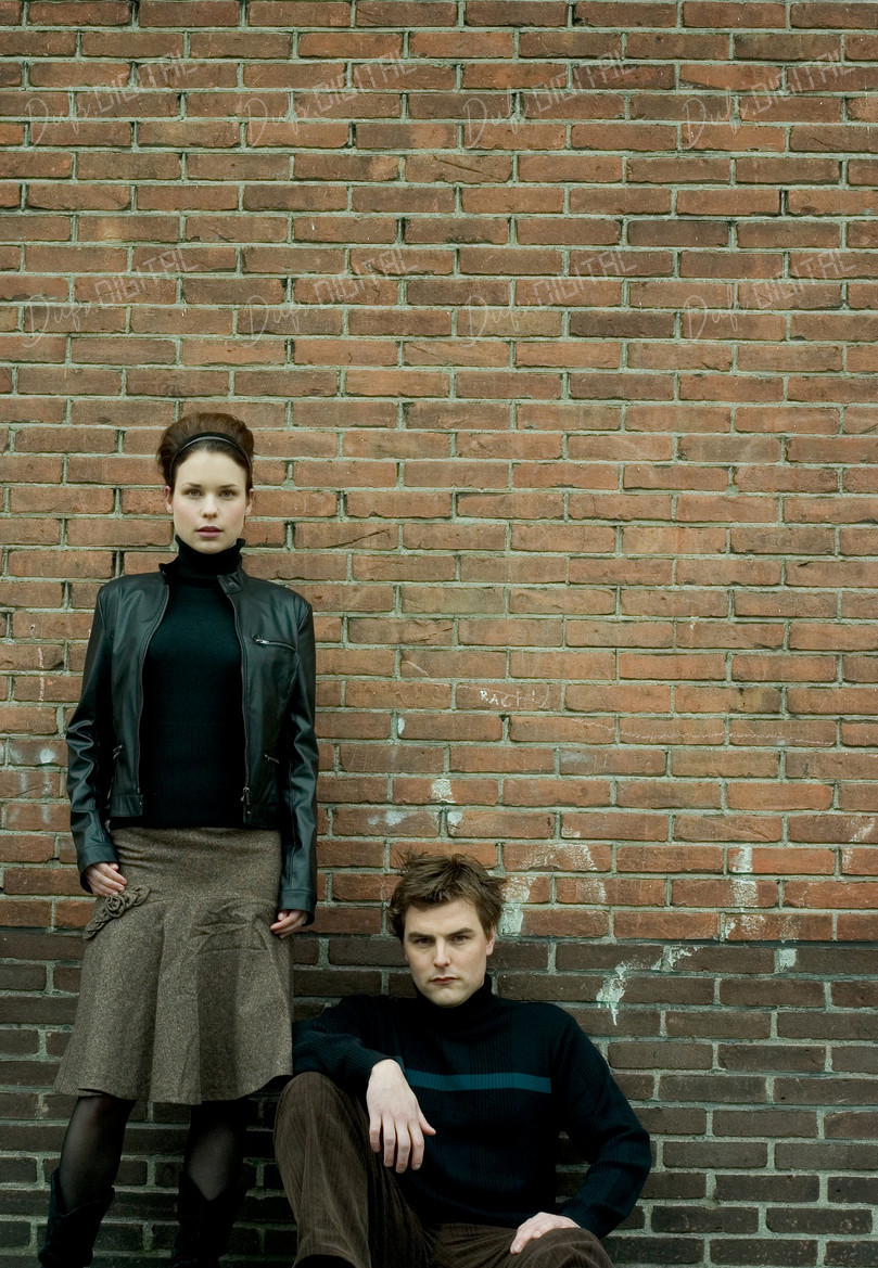 Fashion Against Brick Wall