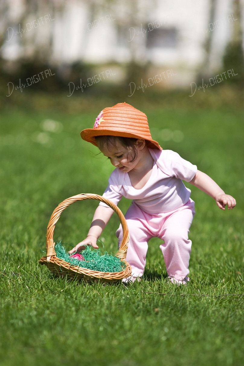 Child Playing Outdoors