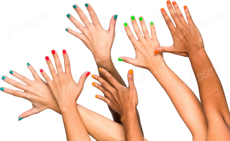 Colorful Hands Gesture