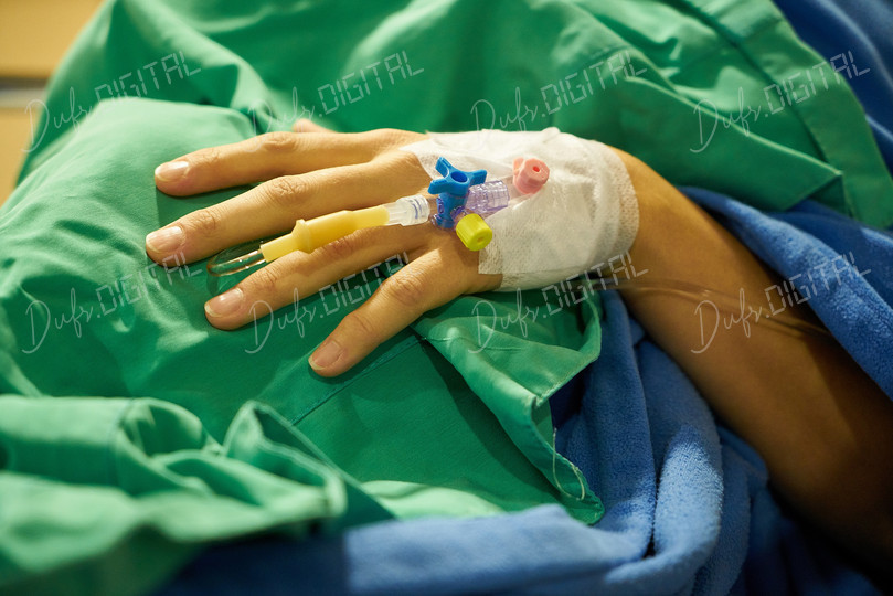 Patient's Hand in Hospital