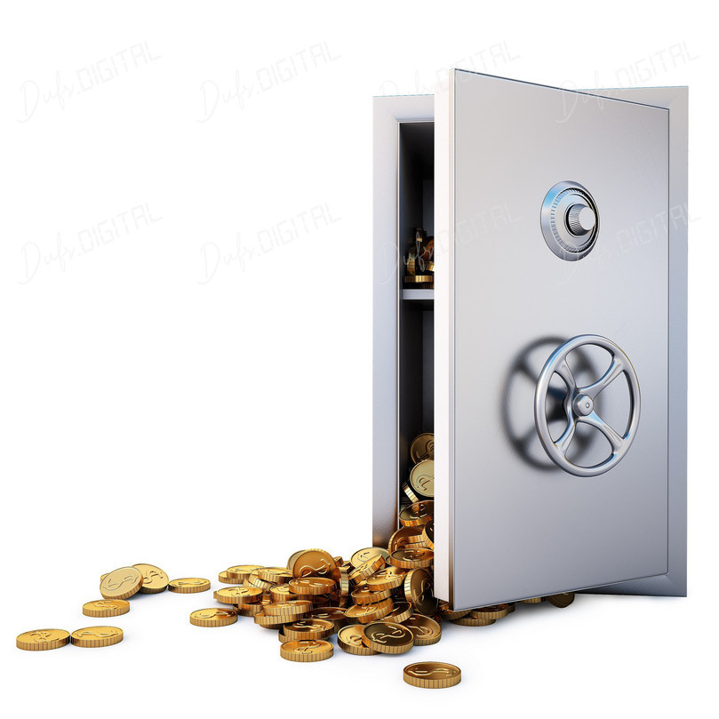 Open Safe with Coins