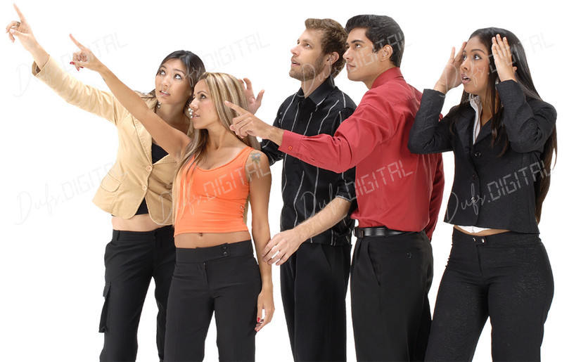 Group Pointing Upwards