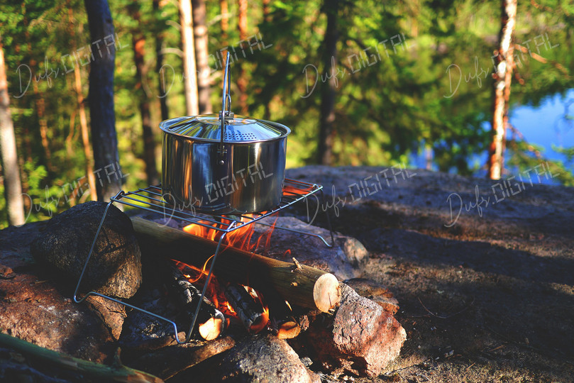 Camping Cooking Setup