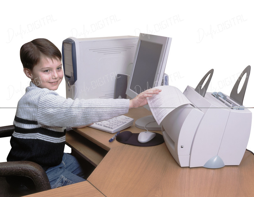 Child Using Computer