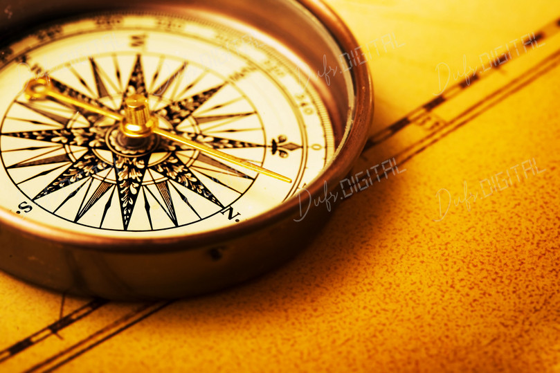 Vintage Compass Detail