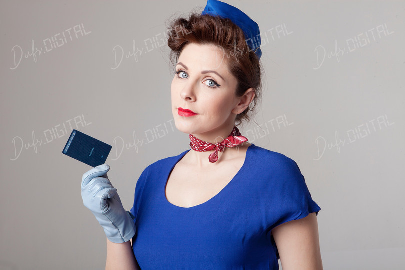 Vintage Airline Attendant