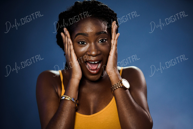 Excited Young Woman