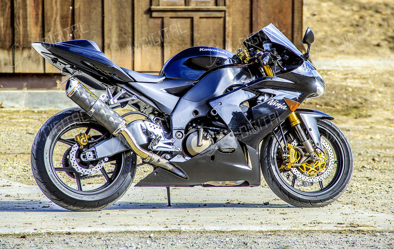 Sport Motorcycle Side View