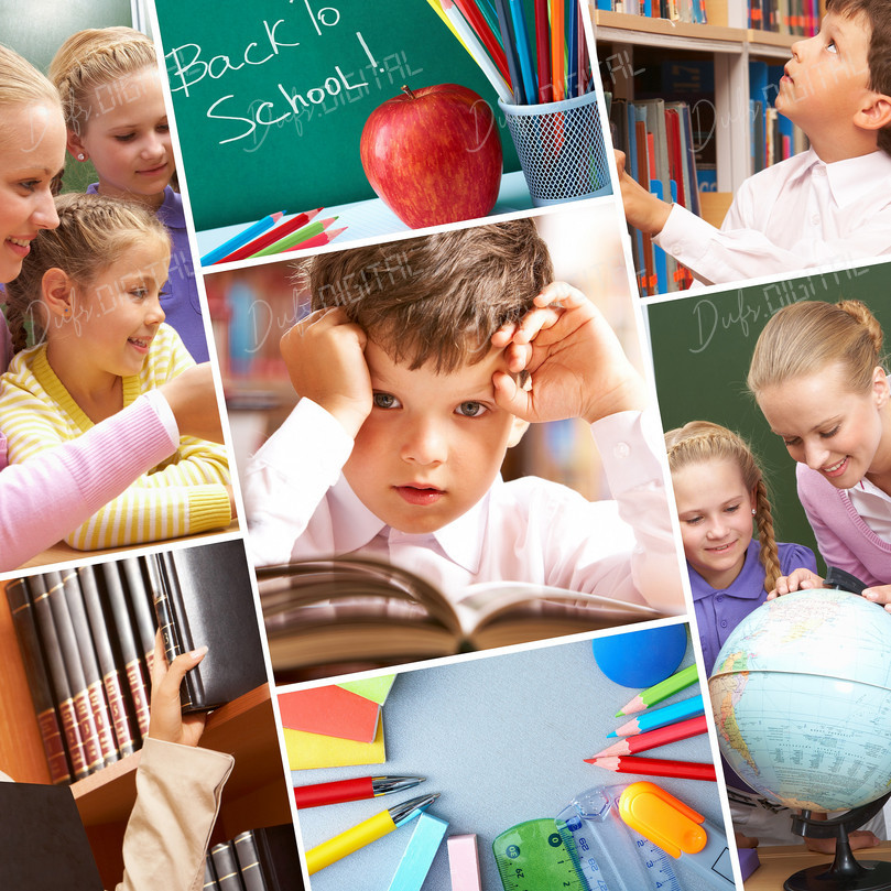 Back to School Collage