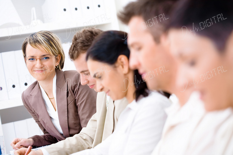 Business Meeting Smile