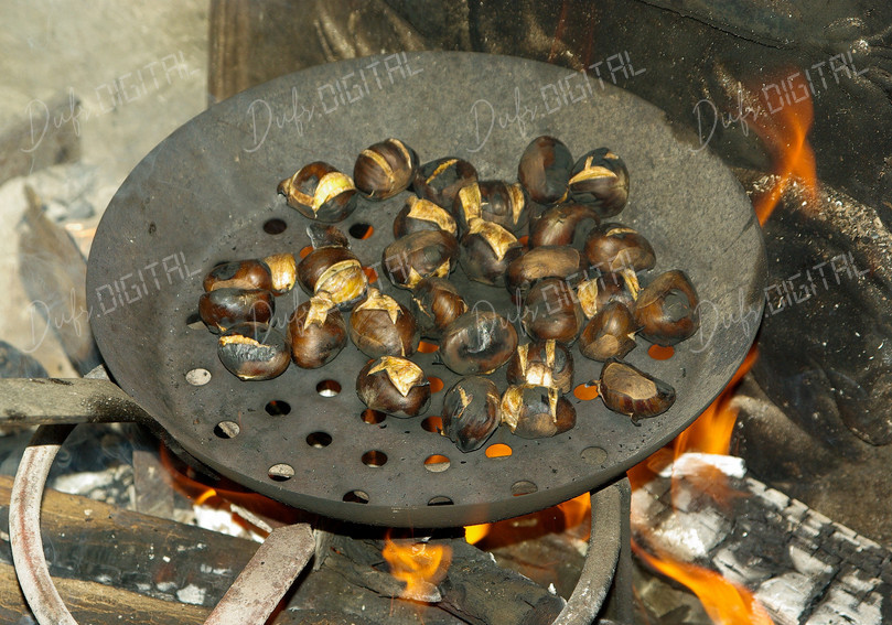 Roasting Chestnuts Over Fire