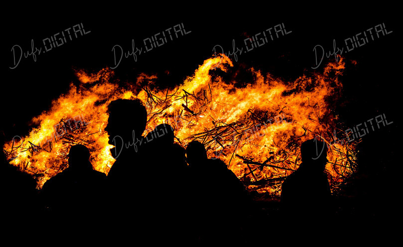 Silhouettes by Firelight