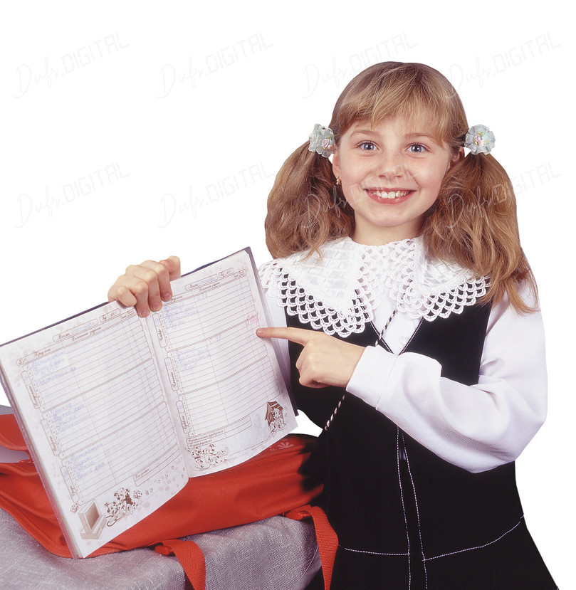 Happy Schoolgirl Portrait