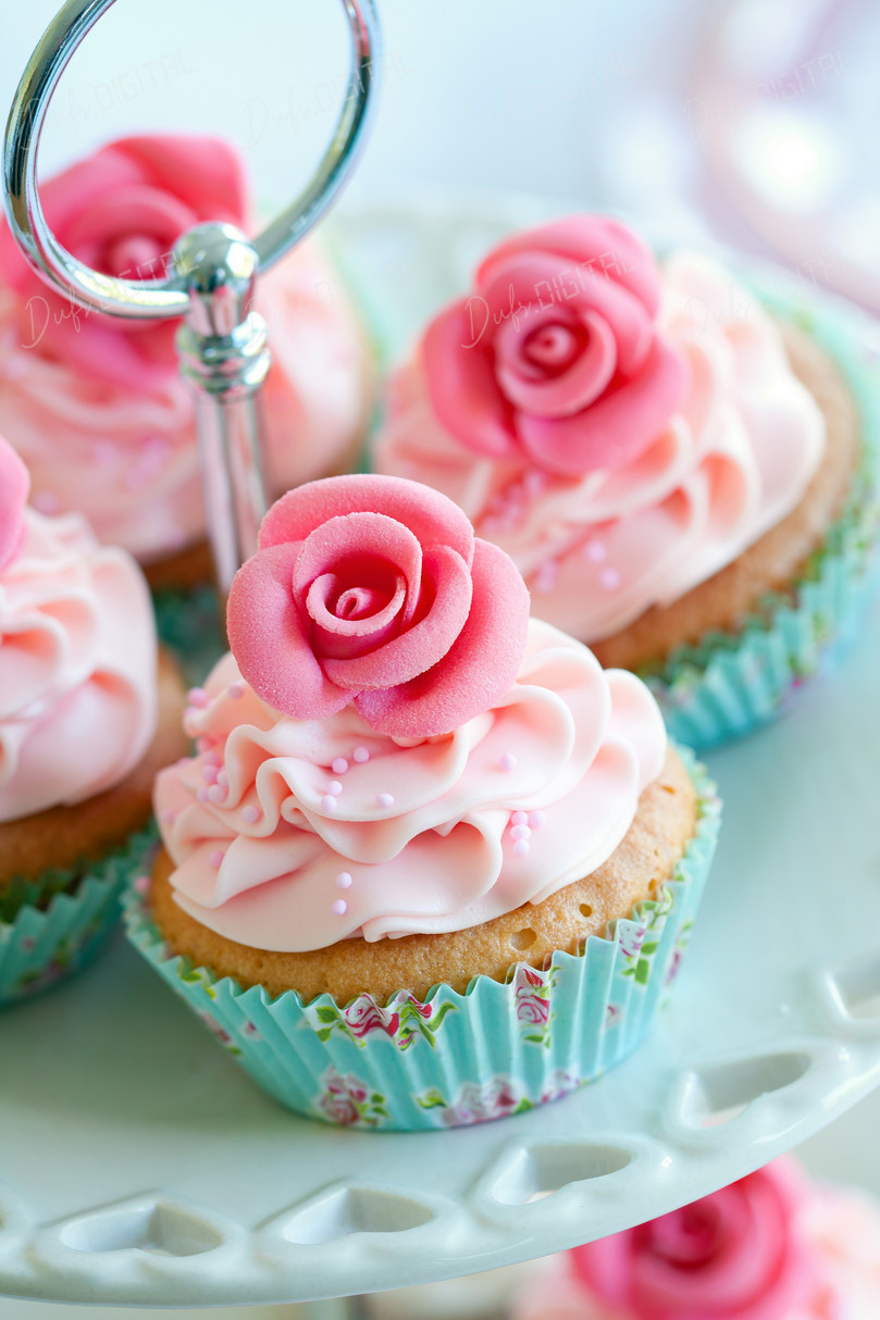 Decorative Pink Cupcakes
