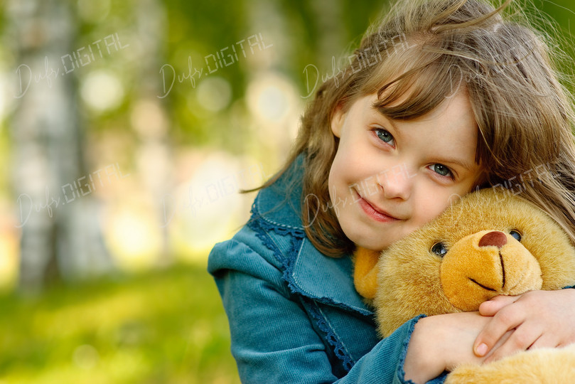 Girl with Teddy Bear