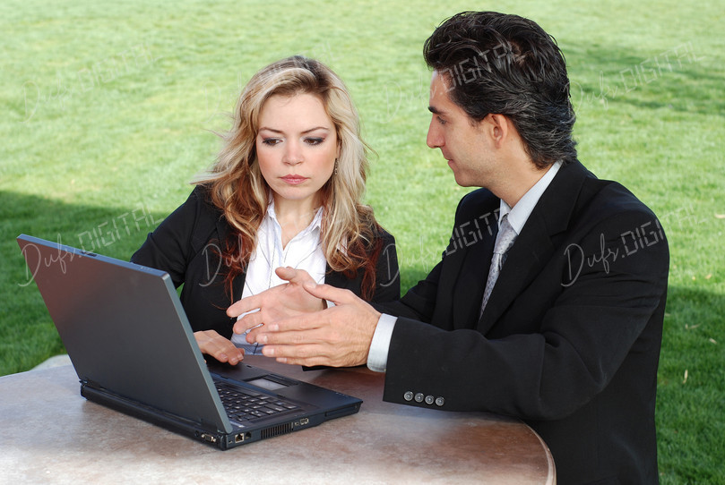 Business Meeting Outdoors