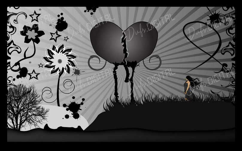 Broken Heart Illustration