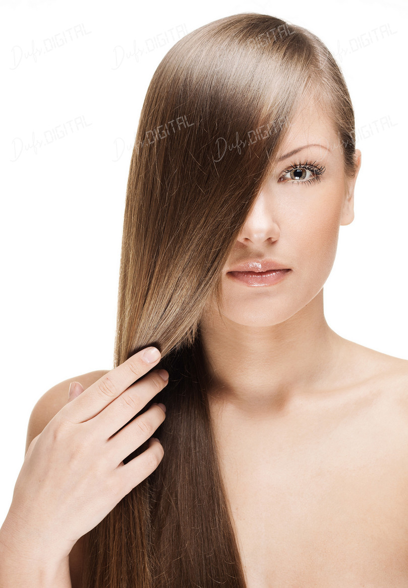 Elegant Woman with Hair