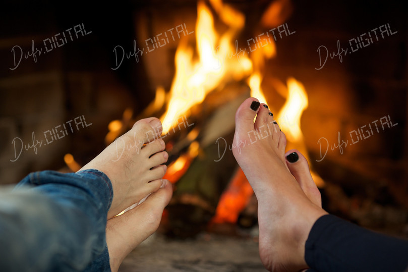 Cozy Feet by Fire