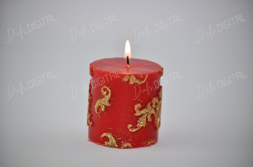 Decorative Red Candle