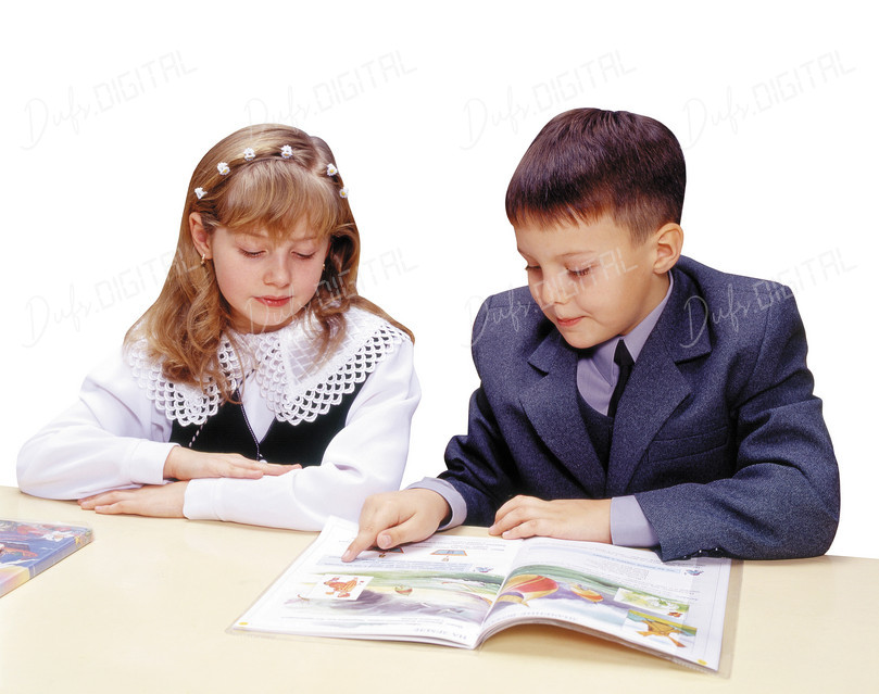 Children Reading Together
