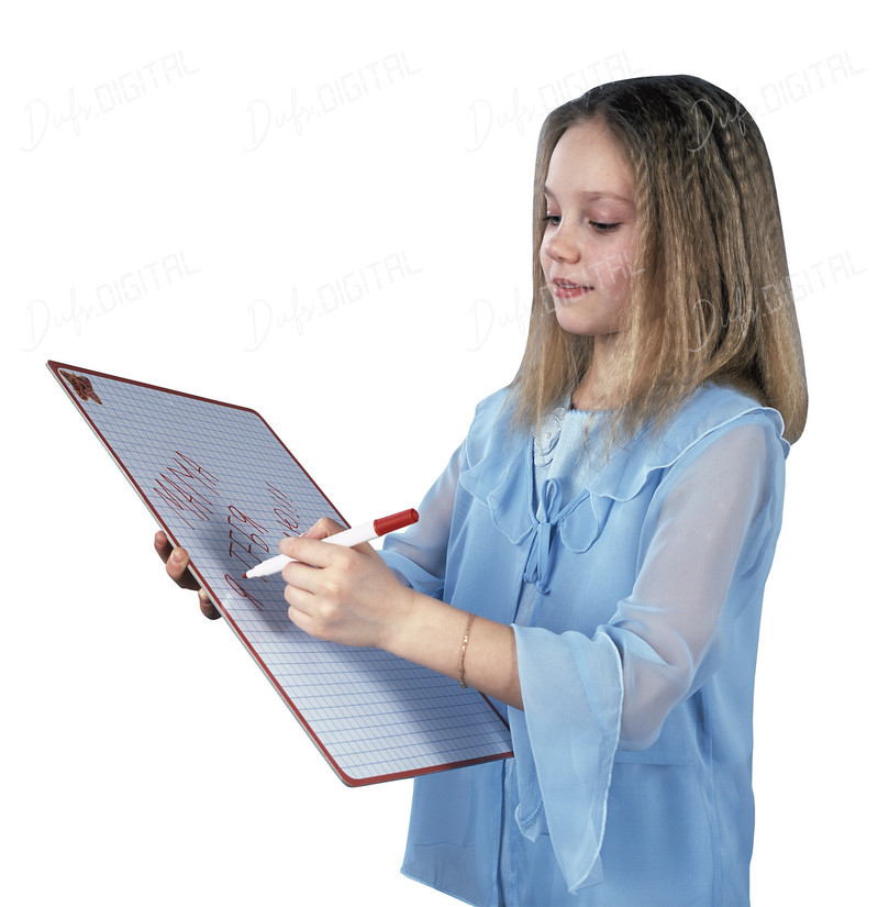 Young Girl Writing
