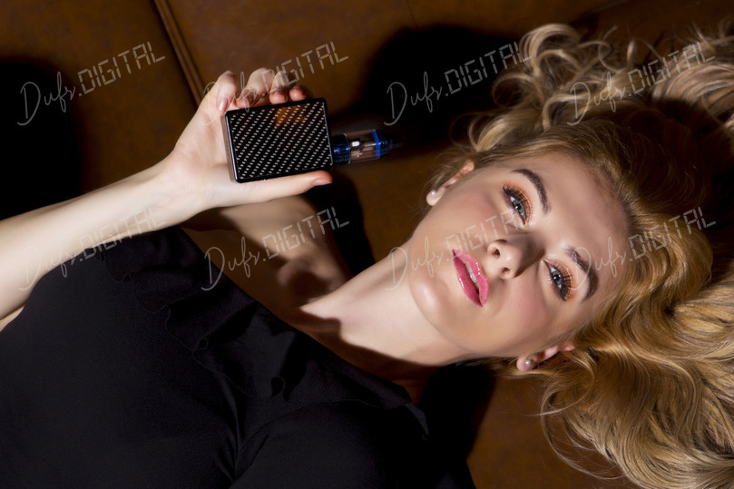 Vaping Woman Portrait