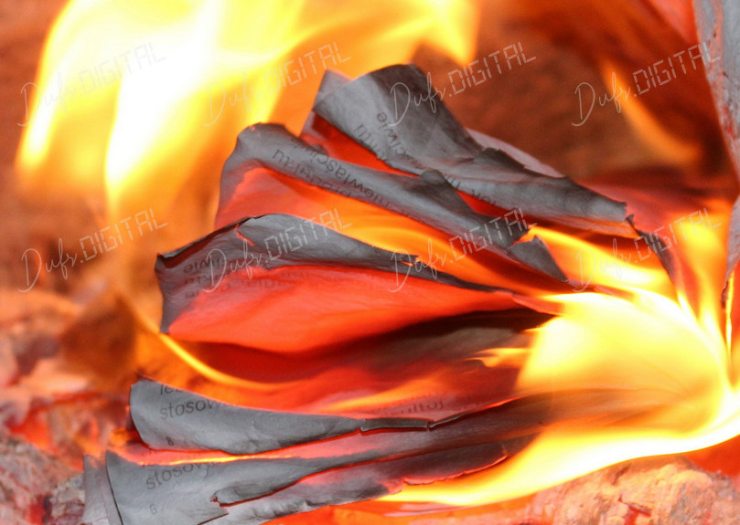 Fiery Paper Flames