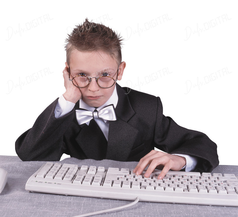 Kid in Business Attire