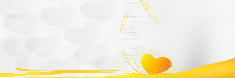 Yellow Heart Background