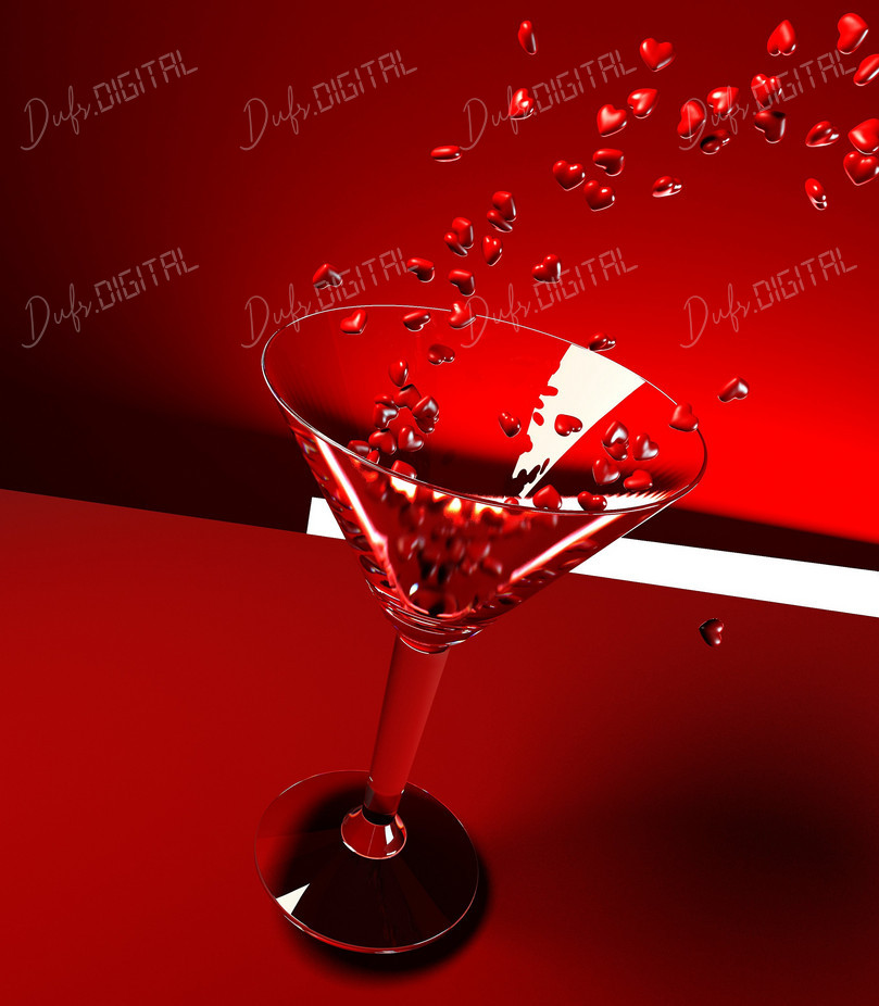 Heart-Shaped Cocktail