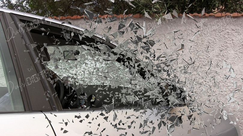 Shattered Car Window