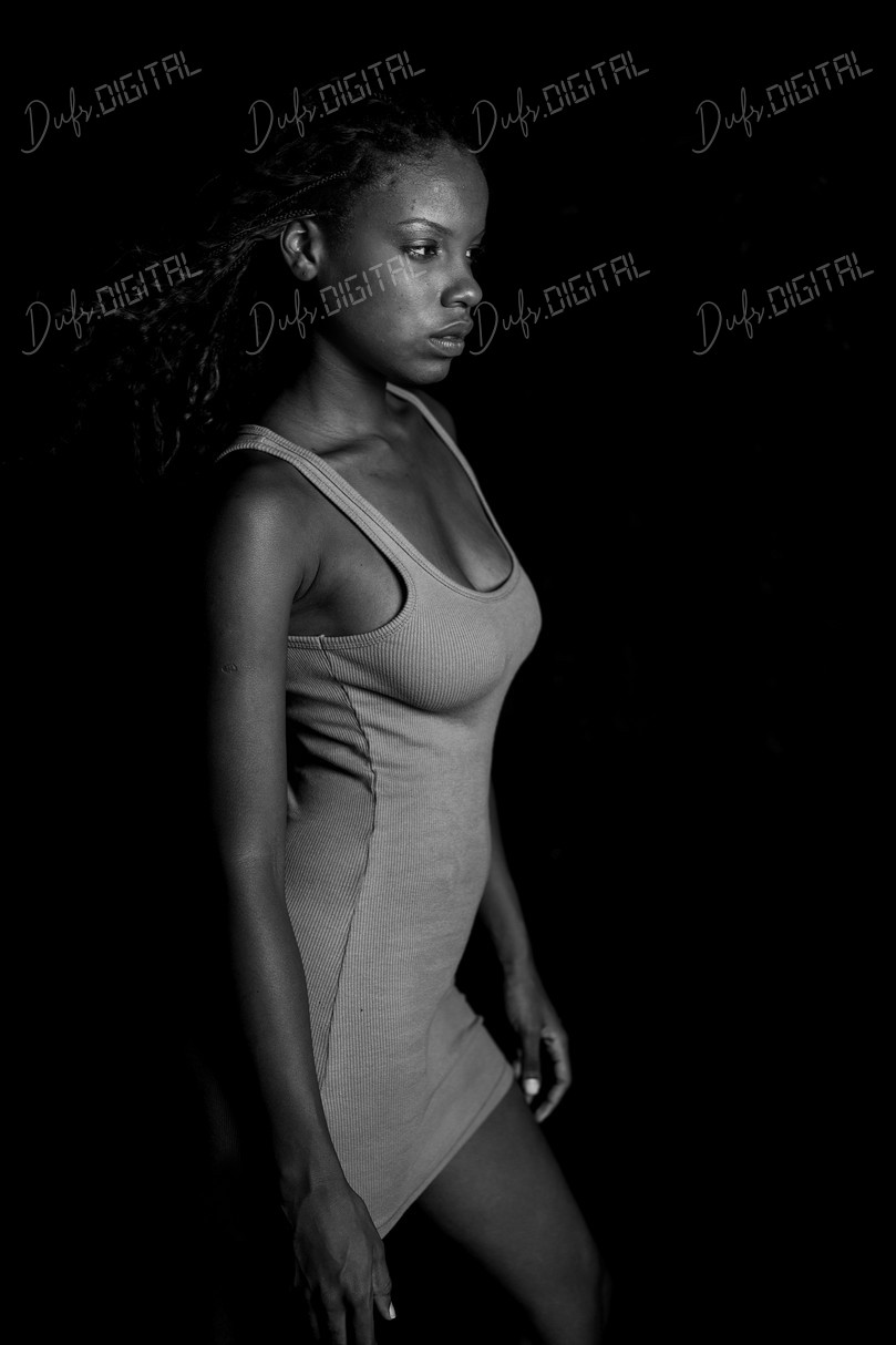 Elegant Woman in Motion