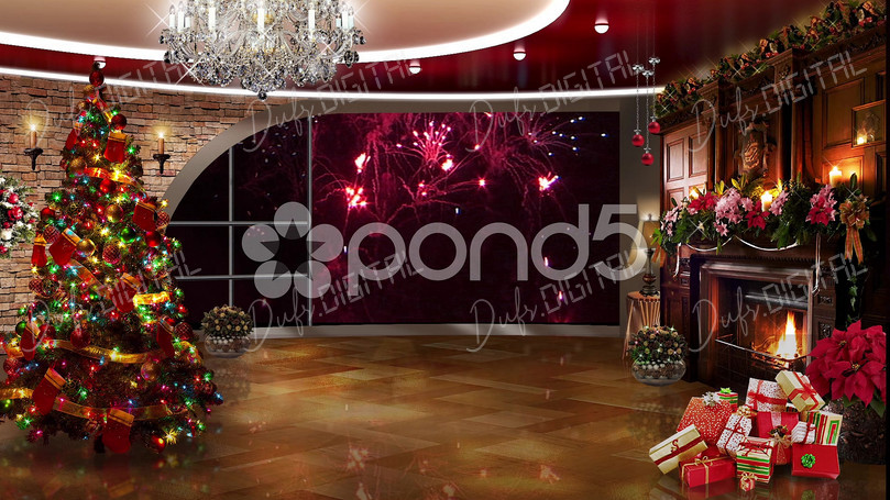 Festive Holiday Interior