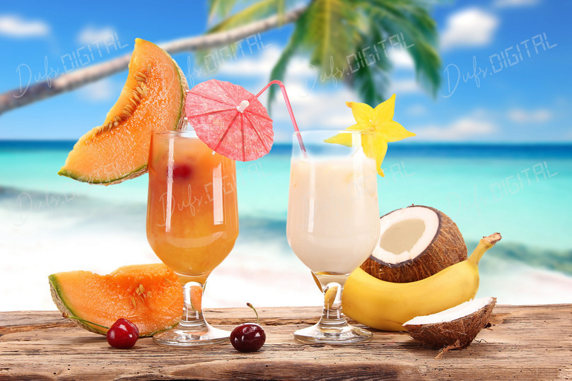 Tropical Fruit Cocktails