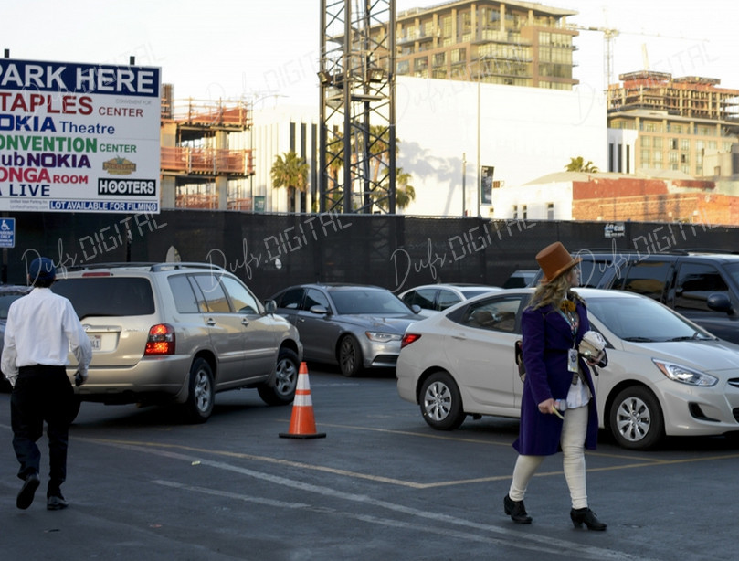 Busy Urban Parking Scene