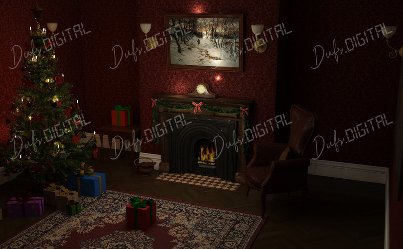 Cozy Christmas Interior