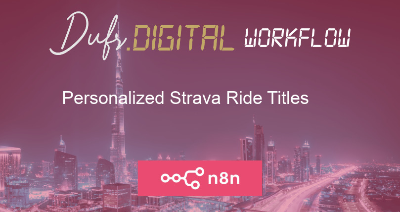 Personalized Strava Ride Titles