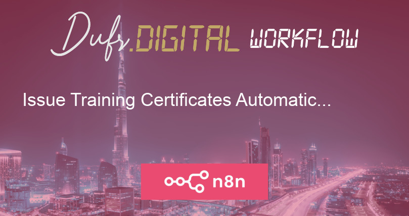 Issue Training Certificates Automatically