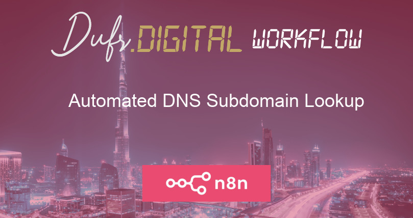 Automated DNS Subdomain Lookup