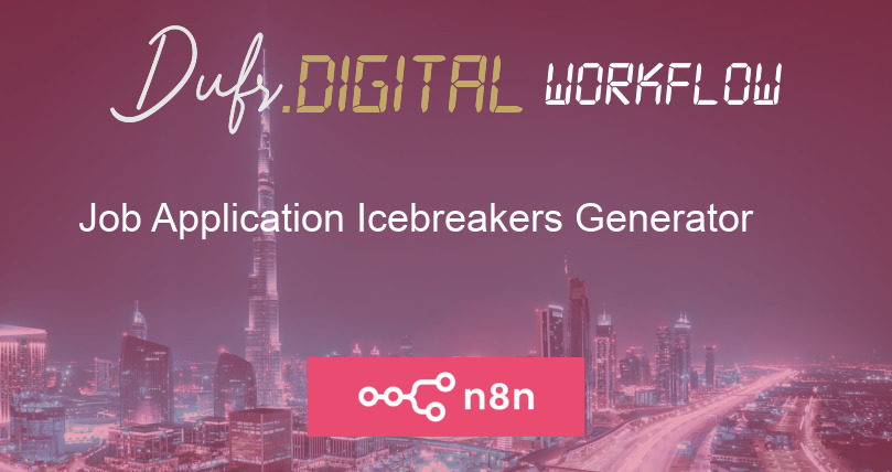 Job Application Icebreakers Generator